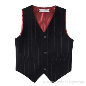 Boys' Stripe Basic Polyester Vests